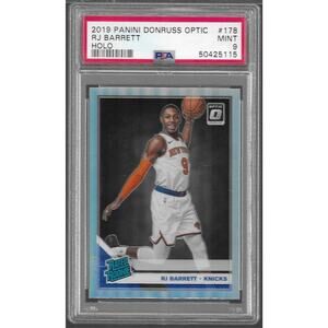 2019-20 Donruss Optic RJ Barrett Holo Prizm Rated Rookie RC #178 PSA 9 MINT